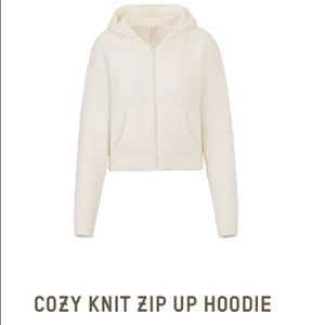 SKIMS Cozy Knit Zip Up Hoodie